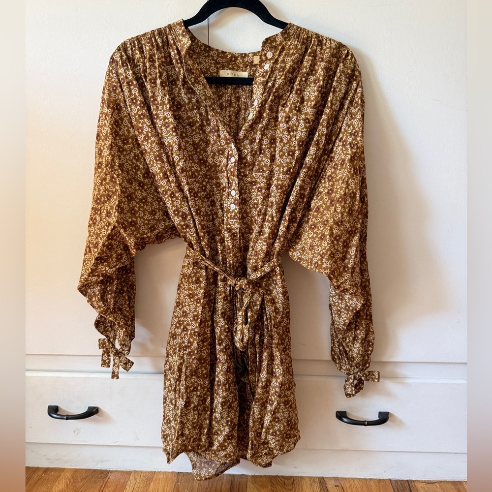 Doen Opal button down mini dress